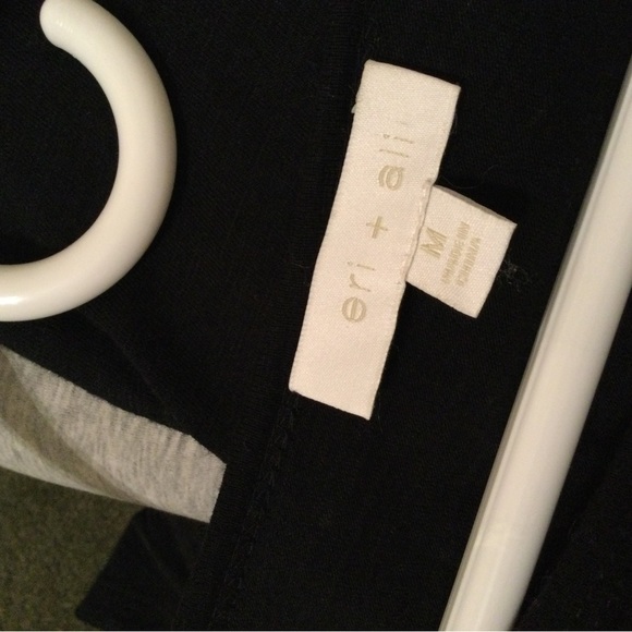 Anthropologie Eri + Ali BellSleeve Blouse Black - Picture 3 of 5